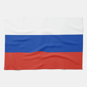 Russia flag tea towel