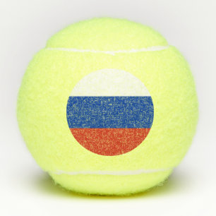 Russia flag tennis balls