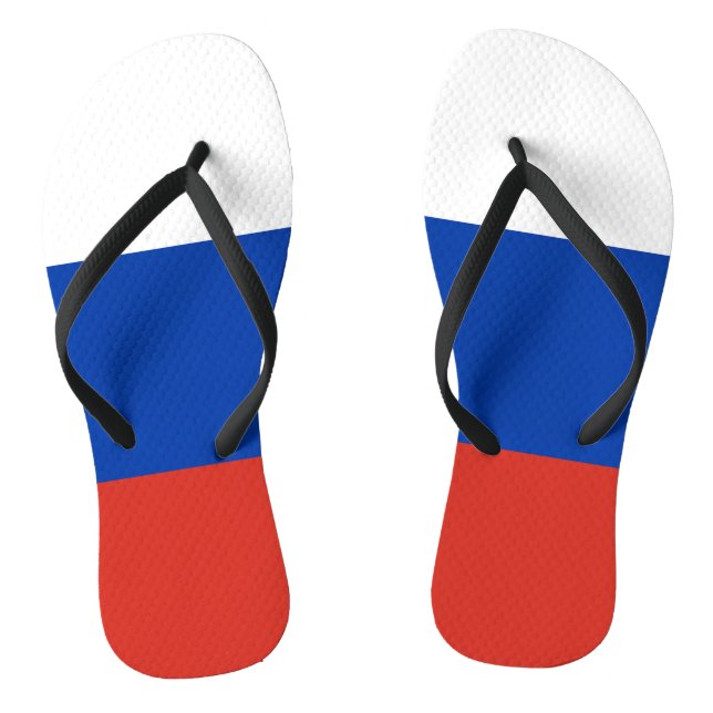 Russia Flag Thongs (Footbed)