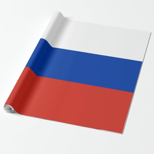 Russia flag wrapping paper (Unrolled)