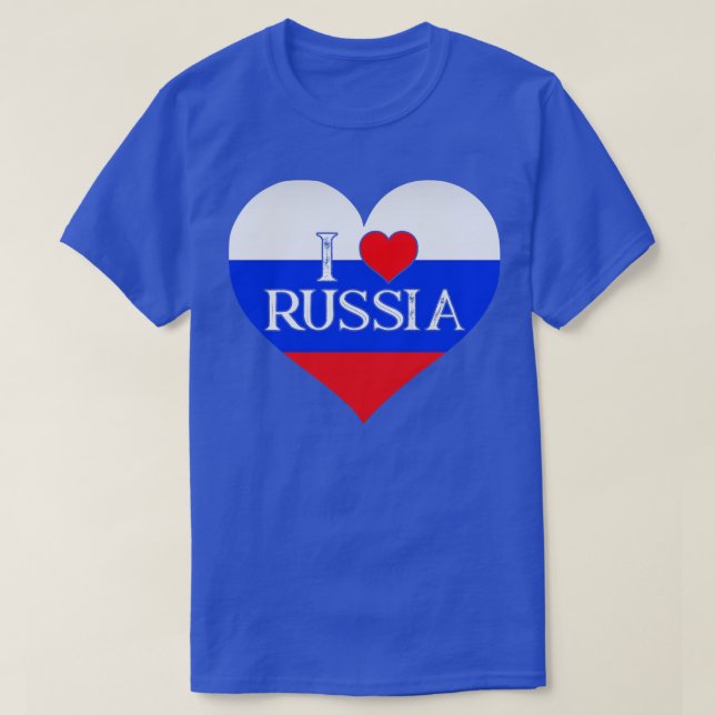 Russia I Heart Russia I Love Russia T-Shirt (Design Front)