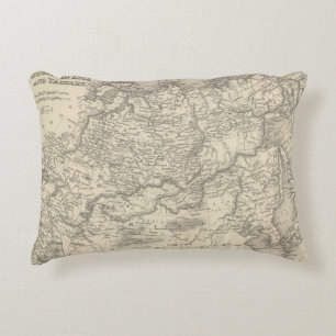 Russia in Asia and Tartary Decorative Cushion