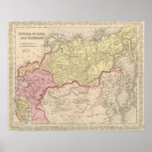 Russia in Asia and Tartary Poster