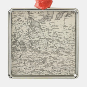 Russia in Europe 2 Metal Tree Decoration