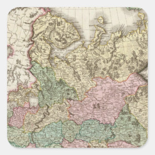 Russia in Europe 2 Square Sticker