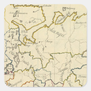 Russia in Europe 3 Square Sticker