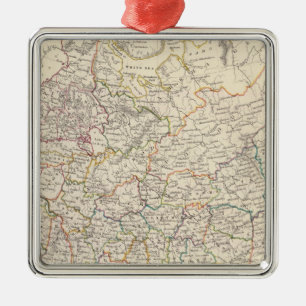 Russia in Europe general map Metal Ornament