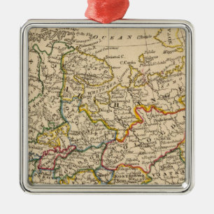 Russia in Europe Metal Ornament