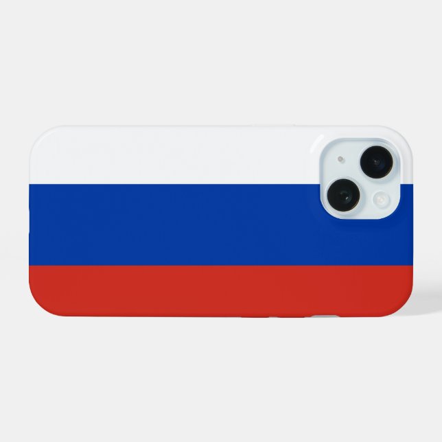 Russia iPhone 15 Case (Back Horizontal)