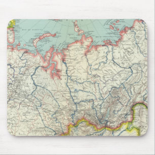 Russia, Korea and Asia Mouse Pad