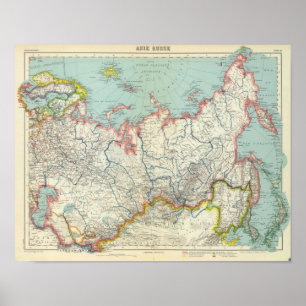 Russia, Korea and Asia Poster
