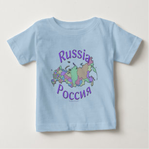Russia Map Baby T-Shirt