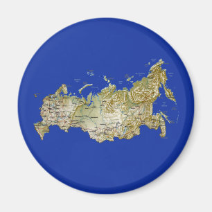 Russia Map Magnet