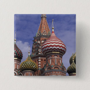 Russia, Moscow, Red Square. famous onions of St. 15 Cm Square Badge