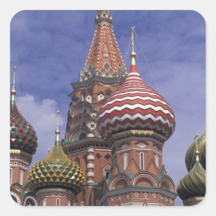 Russia, Moscow, Red Square. famous onions of St. Square Sticker