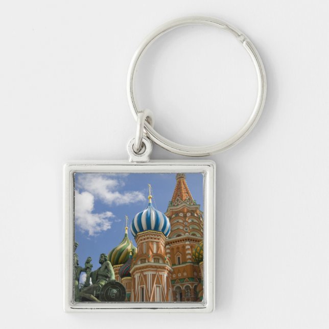 Russia, Moscow, Red Square. St. Basil's 3 Key Ring (Front)