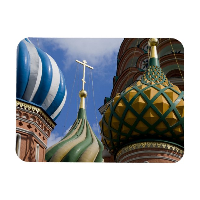 Russia, Moscow, Red Square. St. Basil's Magnet (Horizontal)