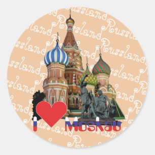 Russia Moscow sticker