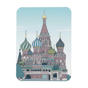 Russia Moscow Travel Magnet