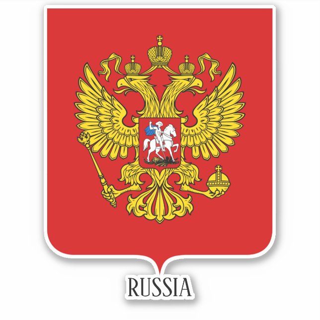 Russia National Coat Of Arms Patriotic (Front)
