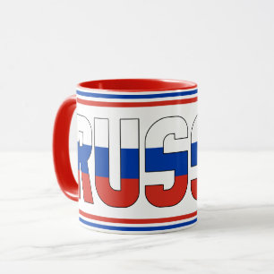 Russia National Flag Patriotic Coffee Mug