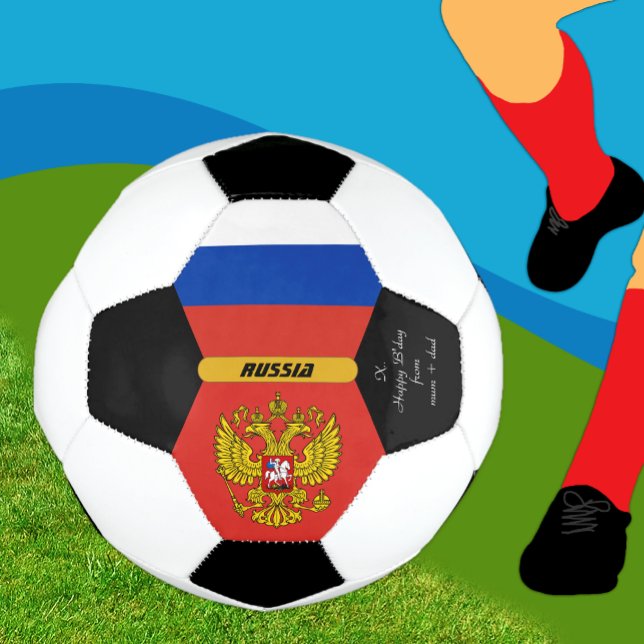 Russia Personalised, Flag, Photo Soccer Ball (Creator Uploaded)