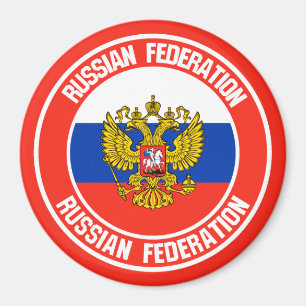 Russia Round Emblem Magnet