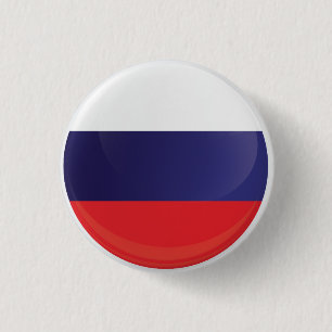 Russia  Round Icon Flag 3 Cm Round Badge