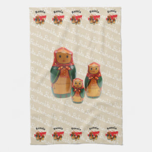 Russia - Russia Babuschka Dishcloths Tea Towel