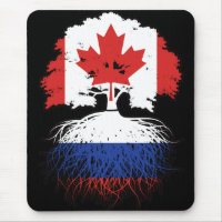 Russia Russian Canadian Canada Tree Roots Flag