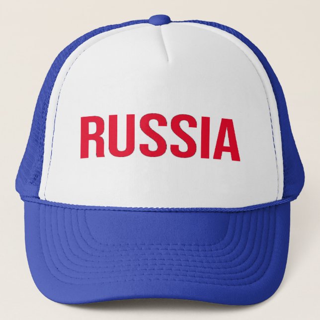 Russia Russian Federation Putin Soviet Union CCCP Trucker Hat (Front)
