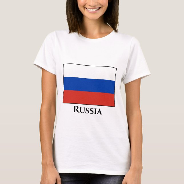 Russia (Russian) Flag T-Shirt (Front)