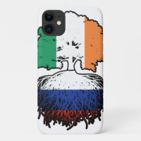 Russia Russian Irish Ireland Tree Roots Flag