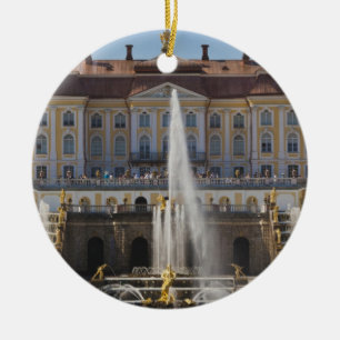 Russia, Saint Petersburg, Peterhof, Grand Palace 4 Ceramic Ornament