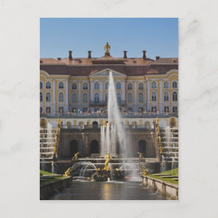 Russia, Saint Petersburg, Peterhof, Grand Palace Postcard