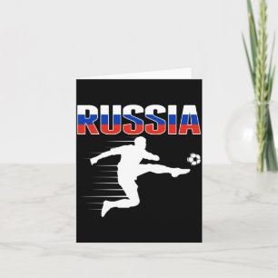 Russia Soccer Lovers Jersey - Support Russian Card