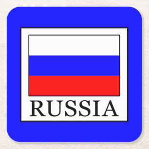Russia Square Paper Coaster