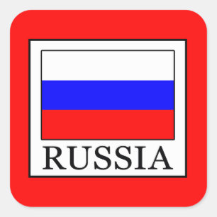 Russia Square Sticker