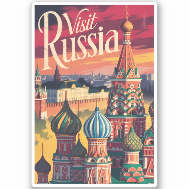 Russia St Basil's Cathedral Illustration Travel (Front)