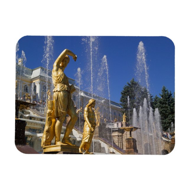 Russia, St. Petersburg, Golden statues in the Magnet (Horizontal)