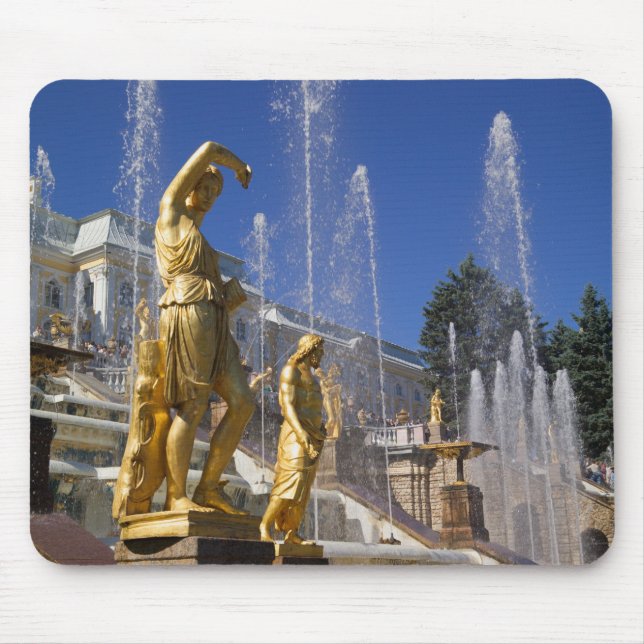 Russia, St. Petersburg, Golden statues in the Mouse Pad (Front)