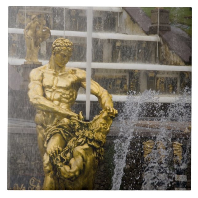 Russia, St. Petersburg, Peterhoff (aka 3 Ceramic Tile (Front)
