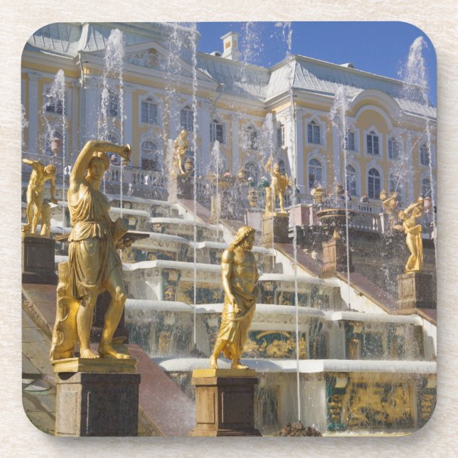 Russia, St. Petersburg, The Great Cascade, Coaster (Front)
