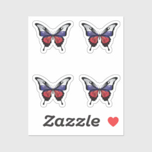 Russia Swallowtail Butterfly Flag