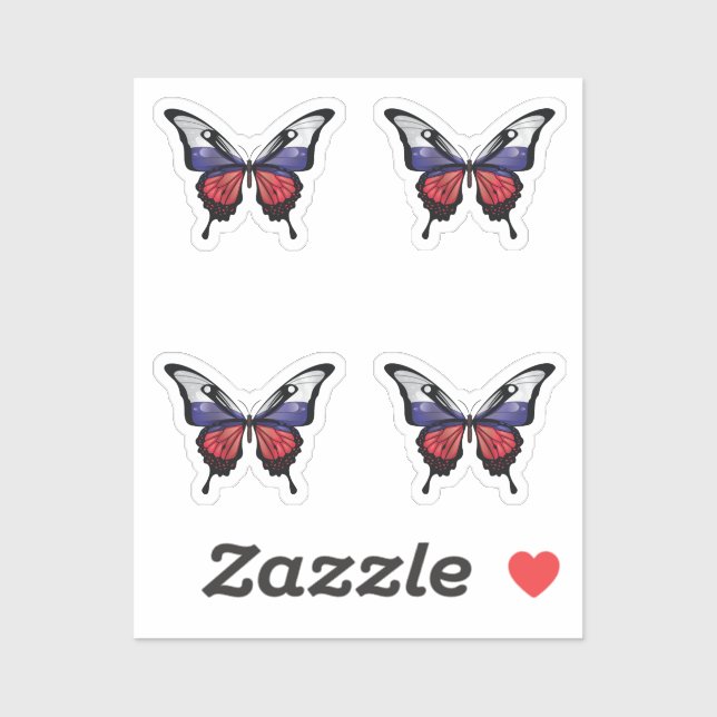Russia Swallowtail Butterfly Flag (Sheet)