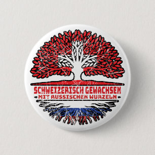 Russia Swiss tree root 6 Cm Round Badge