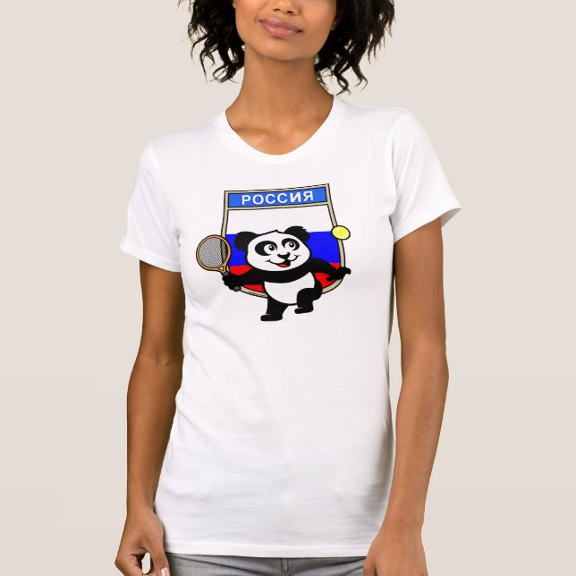 Russia Tennis Panda T-Shirt (Front)
