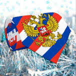 Russia Ties, fashion Russian Flag business Tie<br><div class="desc">Neck Tie: Patriotic Russian Flag fashion stripes with Coat of Arms & Russia business design - love my country,  office wear,  travel,  national patriots / sports fans</div>