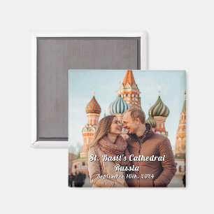 Russia Travel Custom Photo Souvenir Magnet