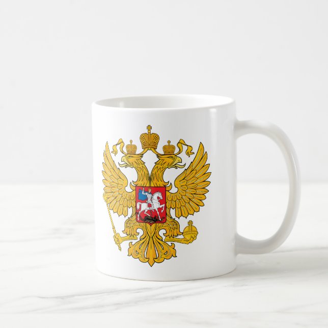 Russia Two Headed Eagle Coffee Mug (Right)